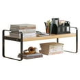 thumbnail image 1 of Jadeshay  Freestanding Display Desktop Storage Organizer Shelves, Wood Desk Organizer Stand Countertop Bookshelf for Office Supplies,Makeup, 1 of 8