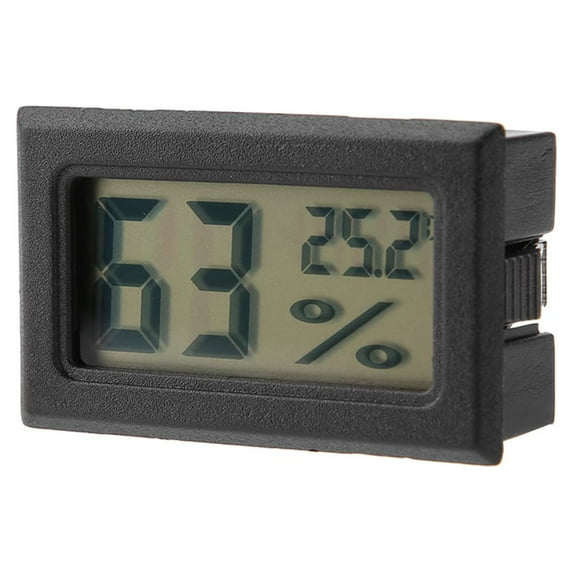 Jadeshay Humidity Meter - Hygrometer Thermometer,Embedded Digital, with Built-in Probe (Black)