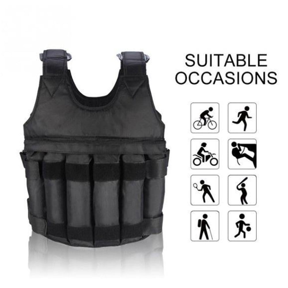 Adjustable Weighted Vest Men 35lbs - Weighted Workout Vest With Iron  Weights, Heavy Duty Weighted Exercise Vest For Functional Training, Slim  Design