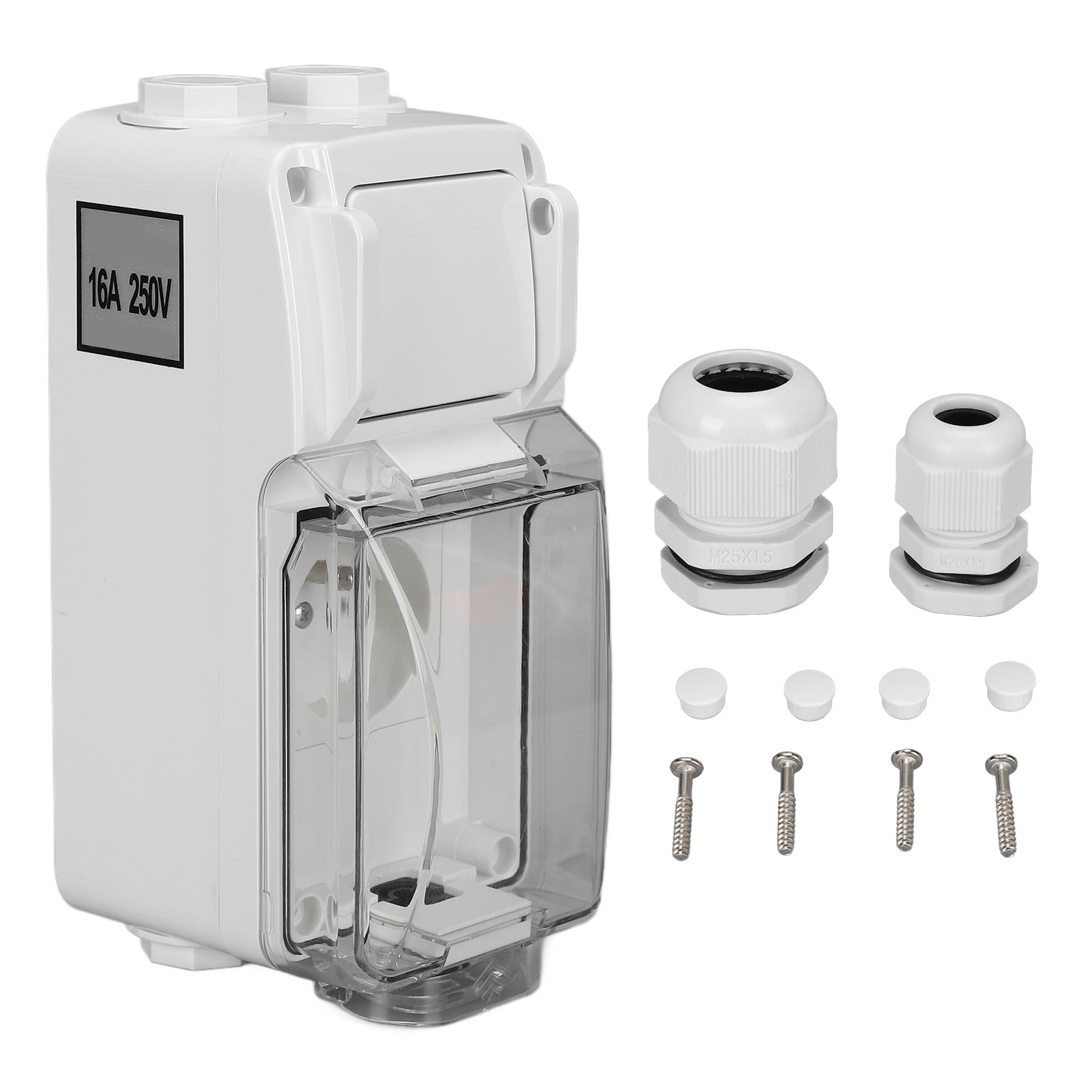 Jadeshay Zcalo Impermeable, estndar francs 250V 16A IP66 Interruptor de Palanca Tomacorrientes de Pared Tomacorrientes elctricos