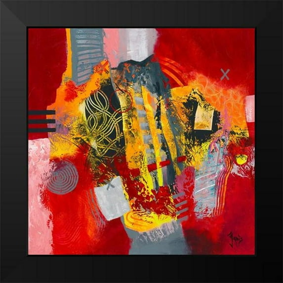 Jadis 12x12 Black Modern Framed Museum Art Print Titled - Carte au tresor