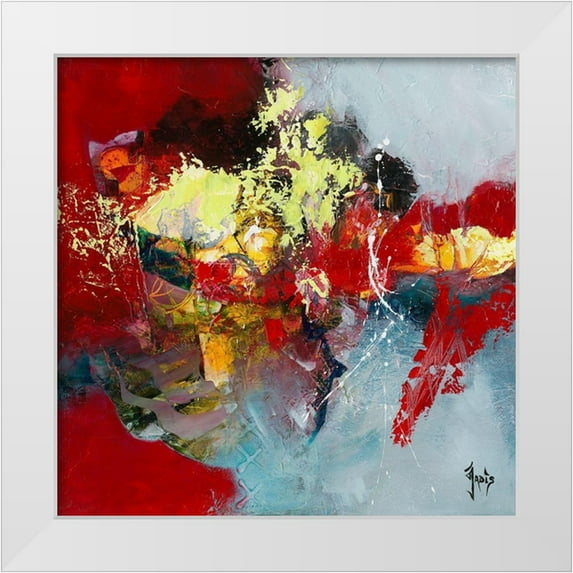 Jadis 12x12 White Modern Wood Framed Museum Art Print Titled - evidence