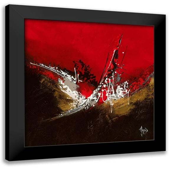 Jadis 15x15 Black Modern Framed Museum Art Print Titled - Energie musicale II