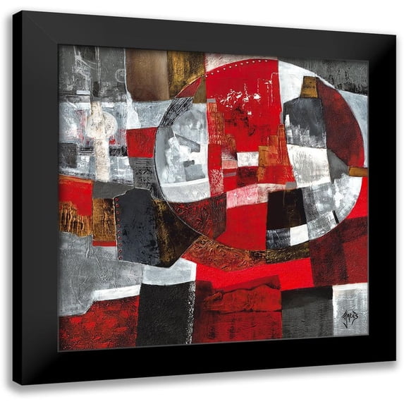 Jadis 15x15 Black Modern Framed Museum Art Print Titled - Regard planetaire