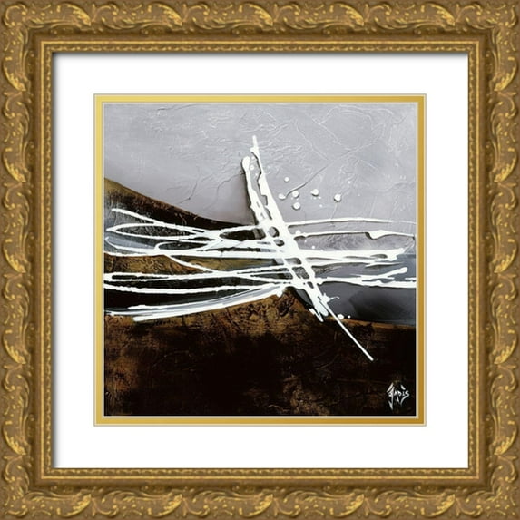 Jadis 20x20 Gold Ornate Wood Framed with Double Matting Museum Art Print Titled - Musique II