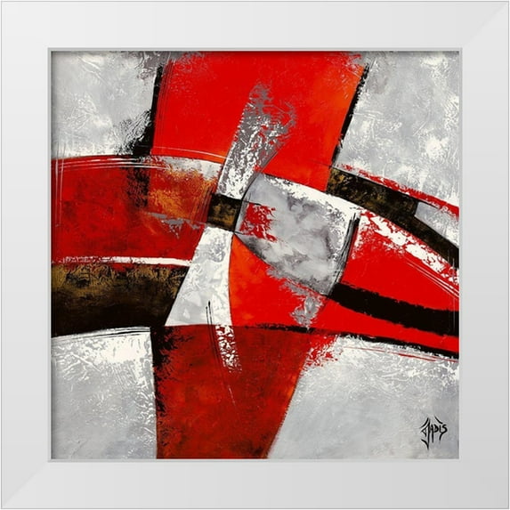 Jadis 20x20 White Modern Wood Framed Museum Art Print Titled - Graphique II