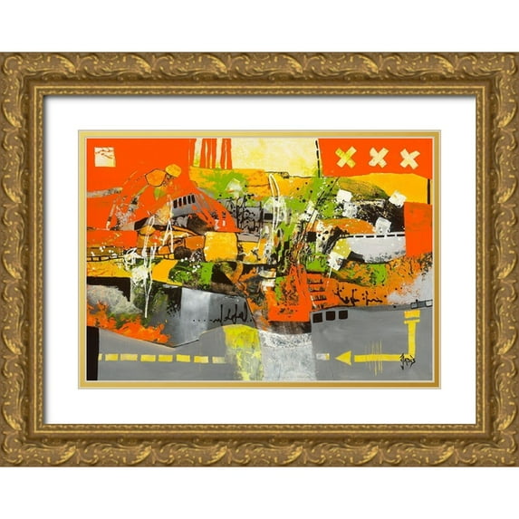 Jadis 24x18 Gold Ornate Wood Framed with Double Matting Museum Art Print Titled - Carambolage