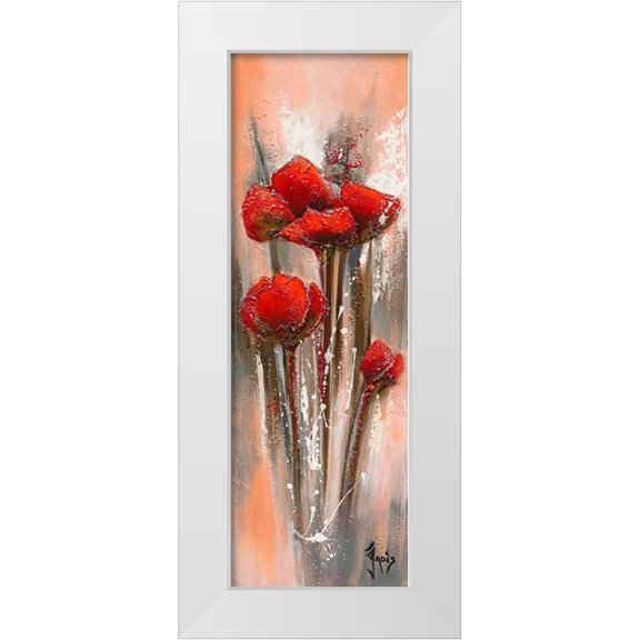Jadis 7x14 White Modern Wood Framed Museum Art Print Titled - Fleur de lune 5