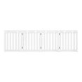 Jadona 24" Folding Wooden Freestanding Pet Gate W/360° Hinge Dog Gate