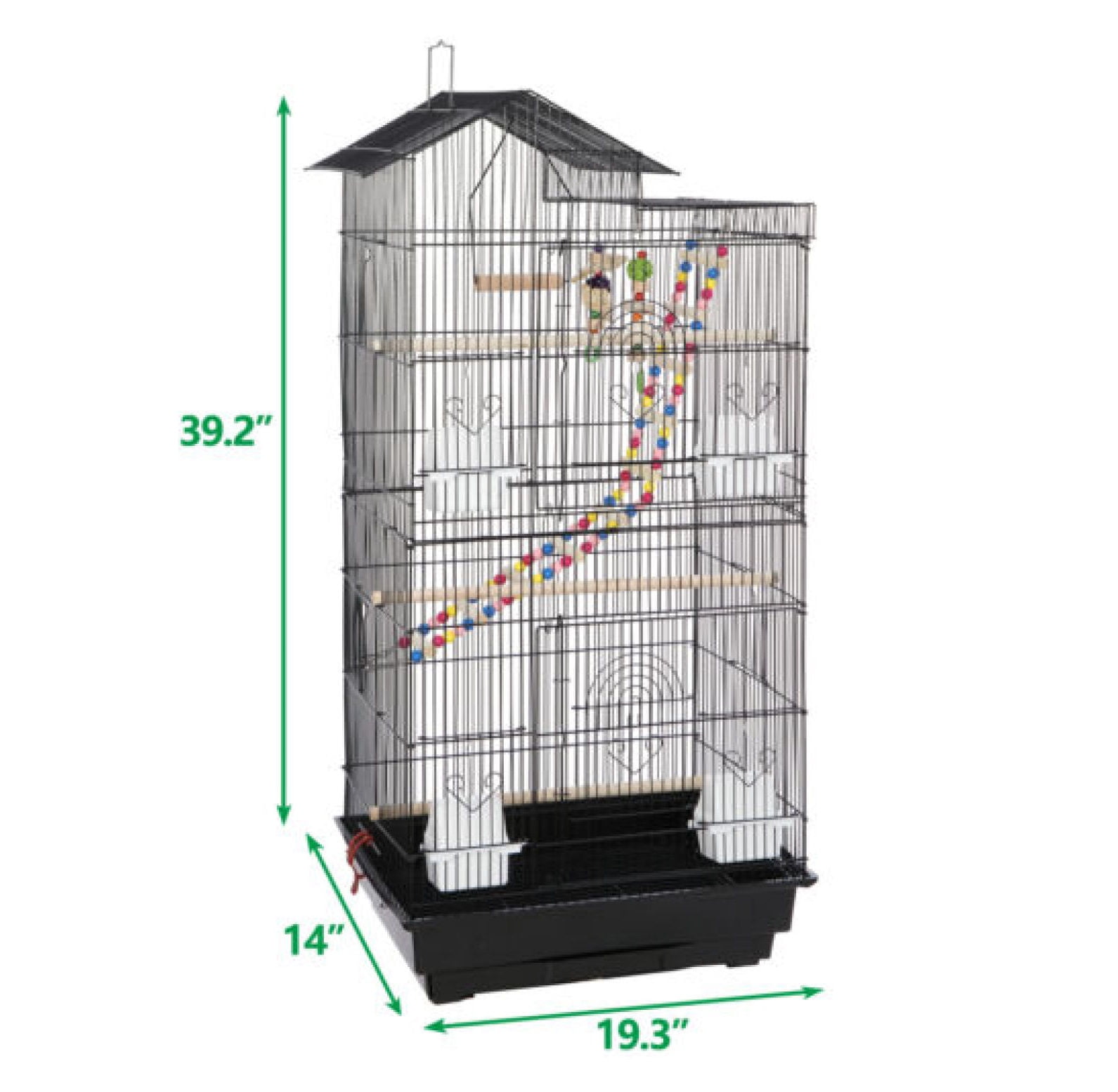 Image showcasing Jadona Cage Roof Top Large Flight Parrot for Small Parrot Finch Cage 39 ...