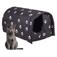 Jadona Cat House for Outdoor Cats in Winter, Thickened Weatherproof