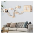 Jadona Cat Wall Shelves, Cat Wall Furniture Wall Mount Cat Perch Wooden
