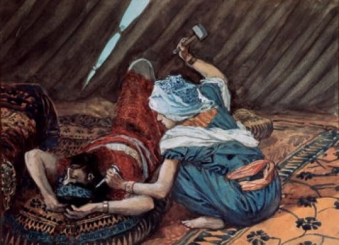 Jael Smote Sisera and Slew Him James Tissot (1836-1902 French) Jewish Museum New York Canvas Art - James Tissot (18 x 24)
