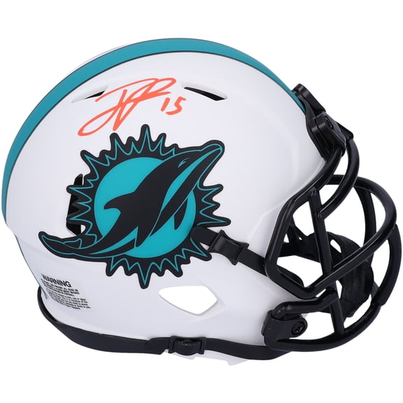 Jaelan Phillips Miami Dolphins Autographed Riddell Lunar Eclipse Speed Mini Helmet
