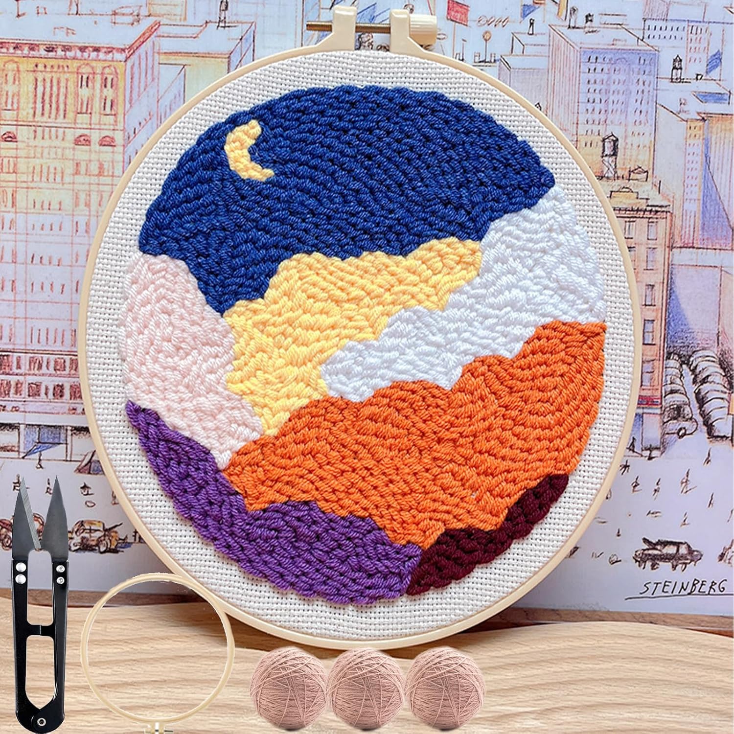 Punch Needle Kit Für Anfänger - DIY Stickerei Set Mit Leopard Design