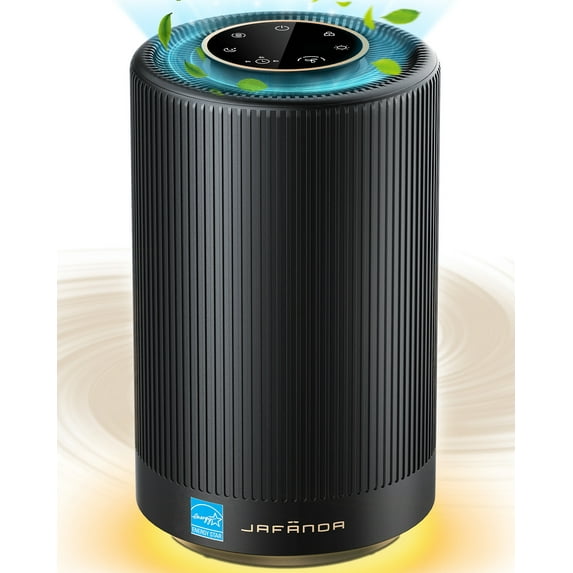 Jafanda Air Purifier Quiet JF100 H13 True HEPA for Home Bedroom Office 450 Sq.ft Coverage Black
