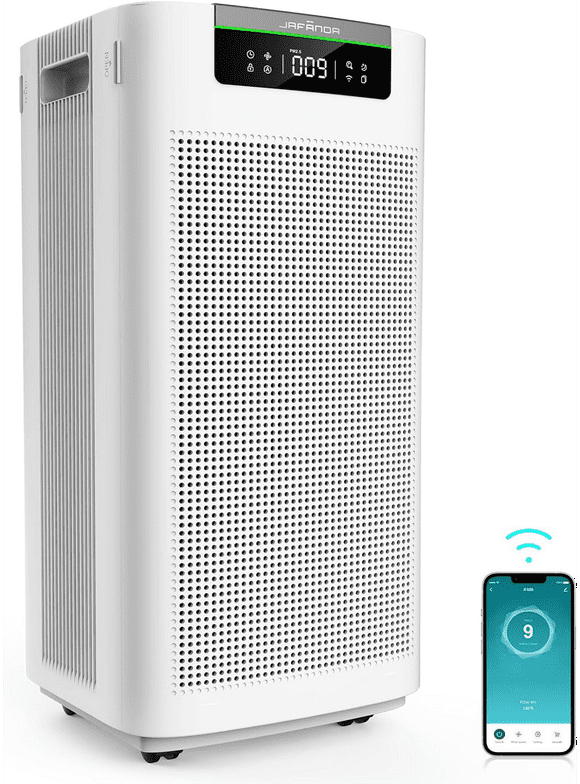 Jafanda Smart Air Purifier 3800 Sq.ft H13 HEPA APP & Alexa for Allergies for Home & Office JF888
