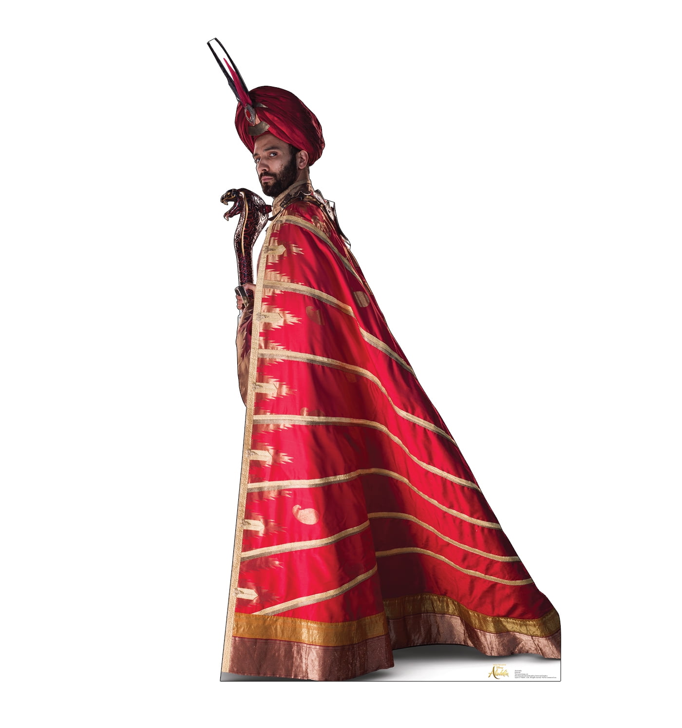 Jafar 76'' Red and Gold Cardboard Stand-Up