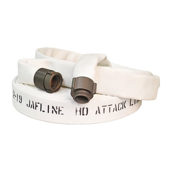 Kuriyama Fire Hose,50 ft,White,Polyester G52H15HDW50NB