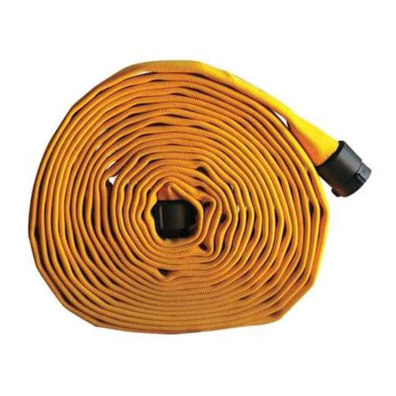Kuriyama Fire Hose,50 ft,Yellow,Polyester G52H15HDY50N