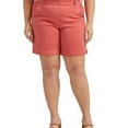 thumbnail image 1 of Jag Womens 8 In. Inseam Casual Bermuda Shorts, Pink, Plus Size, 18W, 1 of 1