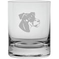thumbnail image 1 of Jagdterrier Dog Themed Etched 11oz Crystal Rocks Whisky Glass, 1 of 1