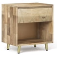 thumbnail image 1 of Simpli Home Jager SOLID WOOD 22" WD Contemporary Style Bedside Nightstand Table in Natural, 1 of 7