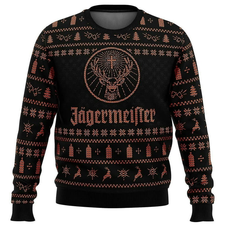Jagermeister Ugly Christmas Sweater Pullover Men s 3d Sweatshirt Tops Autumn And Winter Clothing Walmart