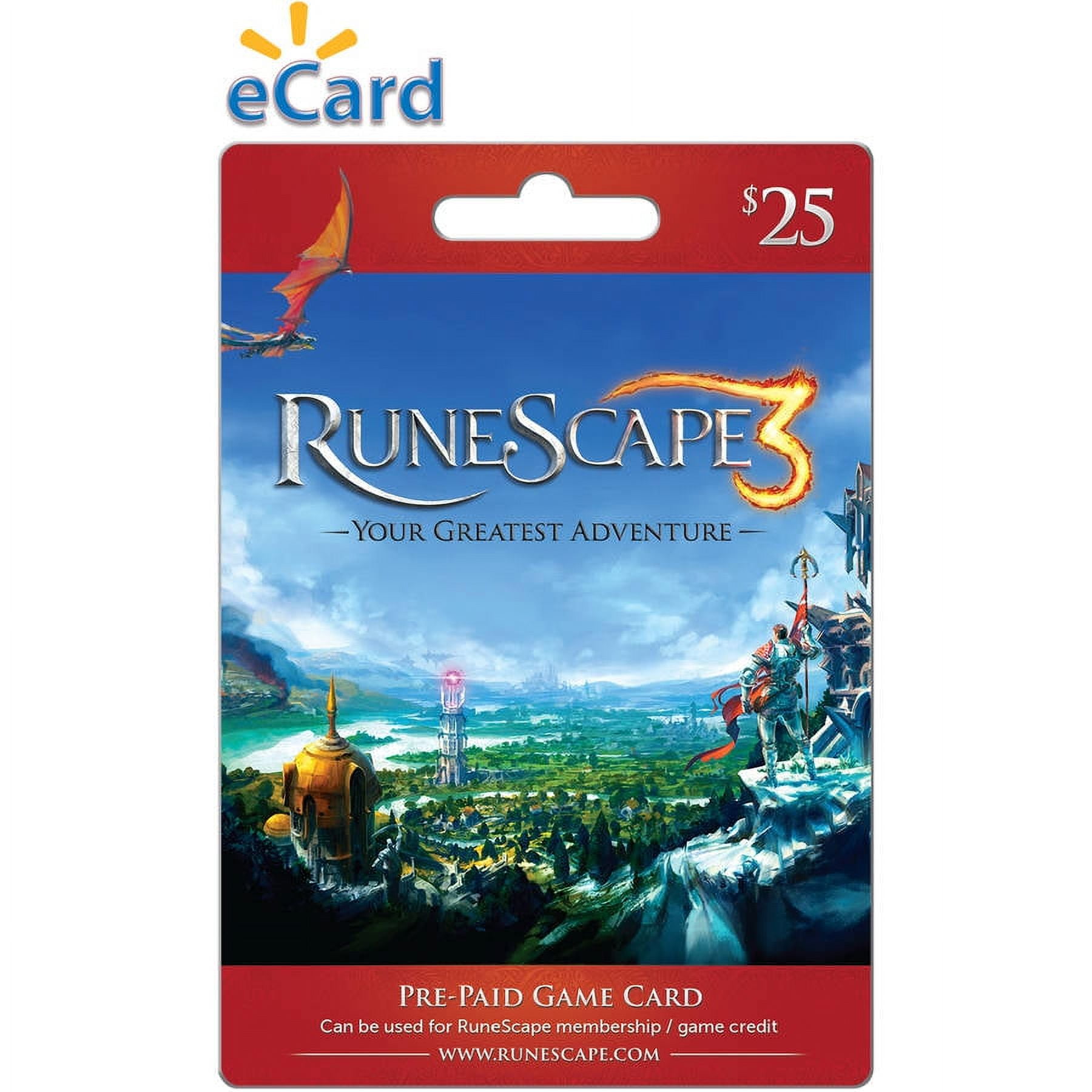 Delivery) Jagex card - (Email RuneScape $25