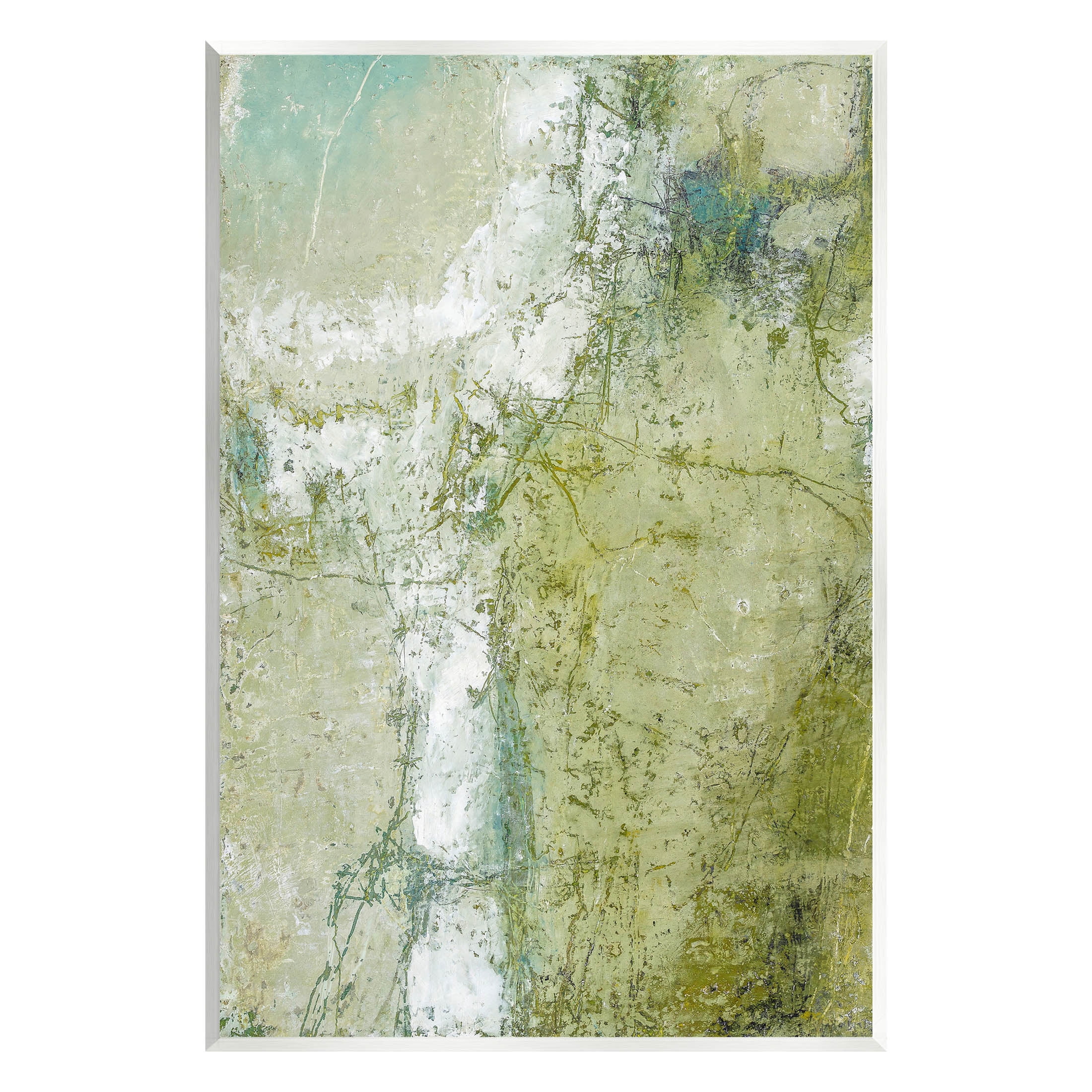 Jagged Abstract Composition Abstract Painting Unframed Art Print Wall Art
