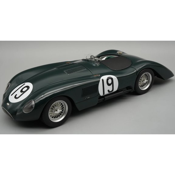 Jaguar C-Type Longtail #19 "24 Hours of Le Mans" (1952) "Mythos Series" with Display Case 1/18 Model Car by Tecnomodel