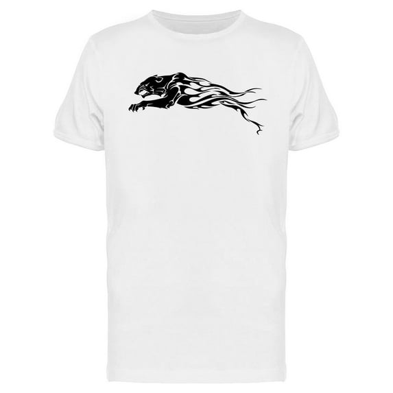 Jaguar Flame Tattoo Design T-Shirt Men -Image by Shutterstock, Male Large
