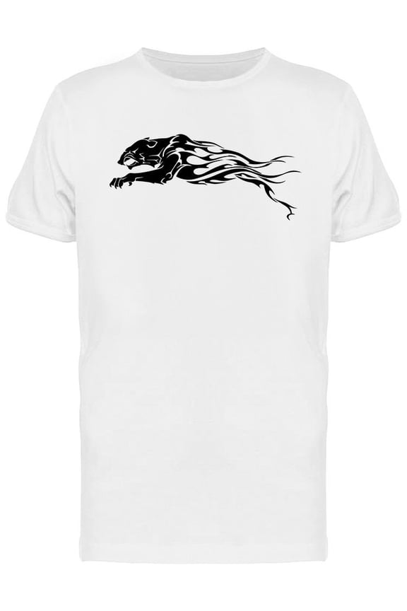 Jaguar Flame Tattoo Design T-Shirt Men -Image by Shutterstock, Male XX-Large