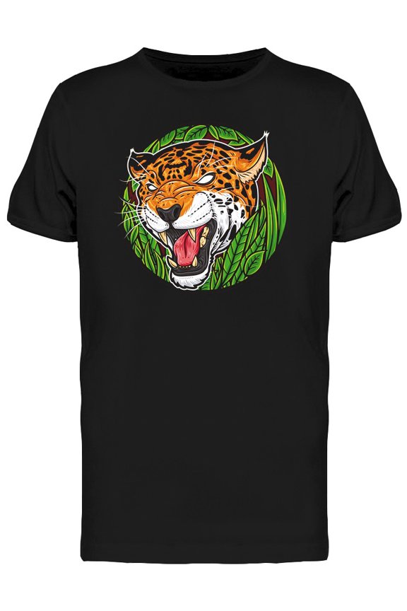 Jaguar Forest Big Mouth T-Shirt Men -Image by Shutterstock, Male Large