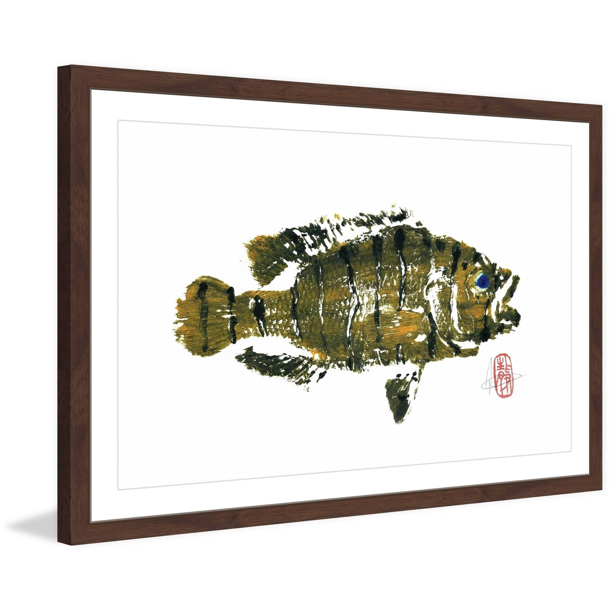 "Jaguar Guapote" Framed Painting Print