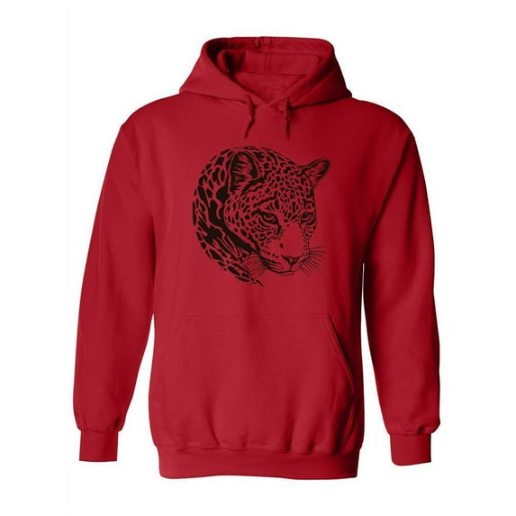 Jaguar Head Sketch Hoodie Women -Image by Shutterstock, Female Small