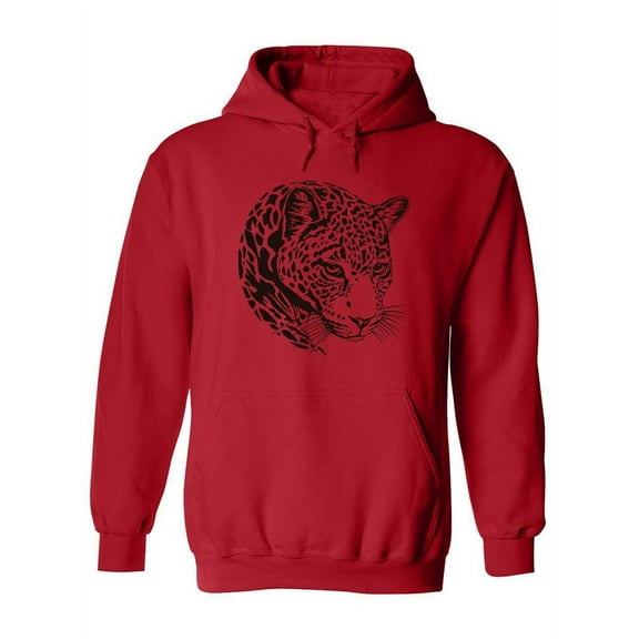 Jaguar Head Sketch Hoodie Women -Image by Shutterstock, Female x-Large