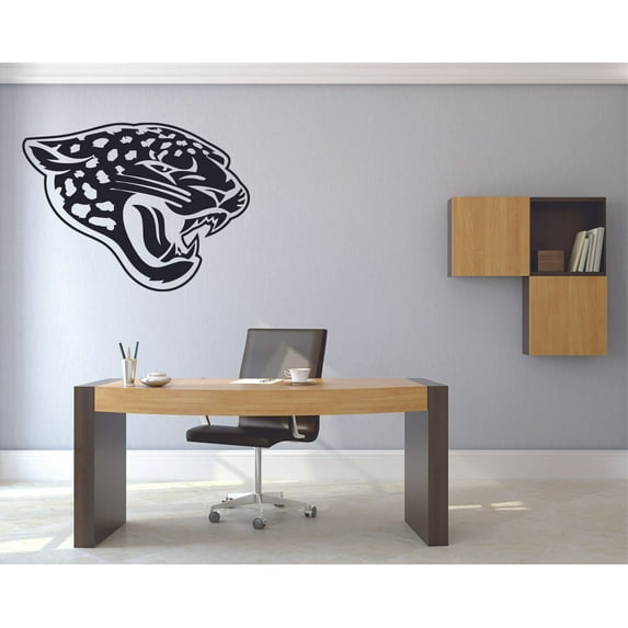 Jaguar Logo Silhouette Animals Jaguars Animal Cartoon Wall Sticker Art Decal for Girls Boys Room Bedroom Nursery Kindergarten House Fun Home Decor Stickers Wall Art Vinyl Decoration Size (8x10 inch)
