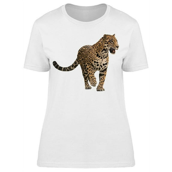 Jaguar Roaring. Sticker T-Shirt Women -Image by Shutterstock, Female Large