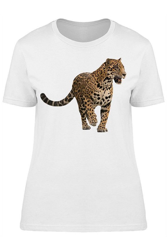 Jaguar Roaring. Sticker T-Shirt Women -Image by Shutterstock, Female Small