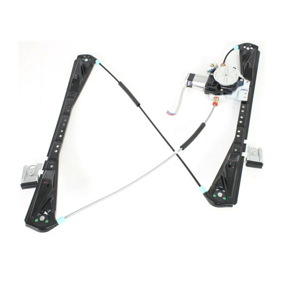 For Jaguar S-Type 2000 2001 2002 Window Regulator Passenger Side | Front | Power | With Motor | 2-Pin Plug | Replacement For FO1351142 | YW4Z5423208AA