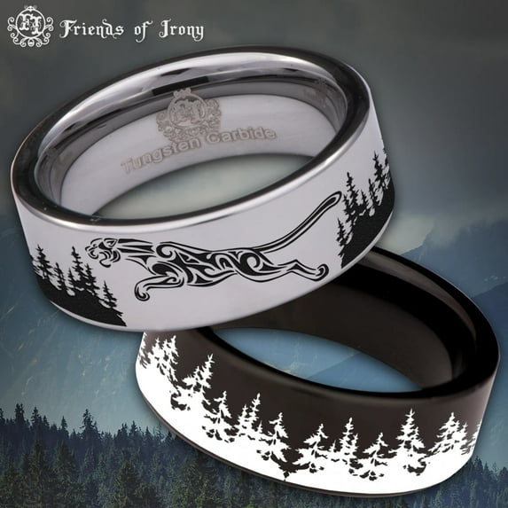 Jaguar Tungsten Carbide Ring