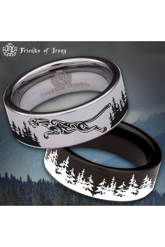 Jaguar Tungsten Carbide Ring