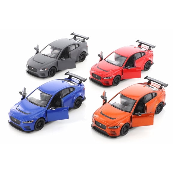 Jaguar XE SV Project 8 Hardtop Diecast Car Set - Box of 12 1/38 Scale Diecast Model Cars, Assorted Colors
