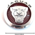 thumbnail image 1 of Jaguar XF Front Center Grille Emblem 3.38inch Car Trunk Emblem Leopard Jaguar Panther Fender Decal (Front Emblem Chrome Red), 1 of 3