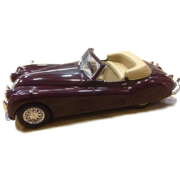 Jaguar XK140 1:43 scale Diecast Model Car in Maroon by Ex Mag