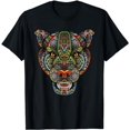 thumbnail image 1 of Jaguar head art huichol face Mexico Aztec Mayas for lover T-Shirt, 1 of 5
