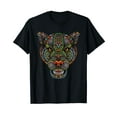 thumbnail image 1 of Jaguar head art huichol face Mexico Aztec Mayas for lover T-Shirt, 1 of 5