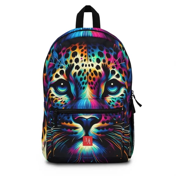 Jaguar in Luminous Colors - Backpack