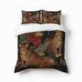 thumbnail image 1 of Jaguars Lush Tropical Jungle Print Bedding Set 3 Pcs Soft Microfiber Quilt Cover For Bedroom Decor, Comforter Cover With 2 Pillowcase, 1 of 5